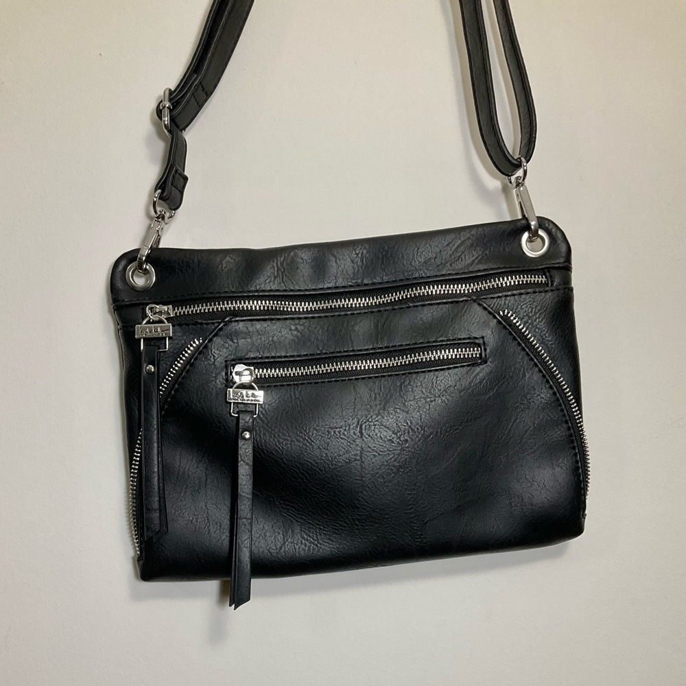 Nicole Miller NYC black motorcycle bag 🏍️